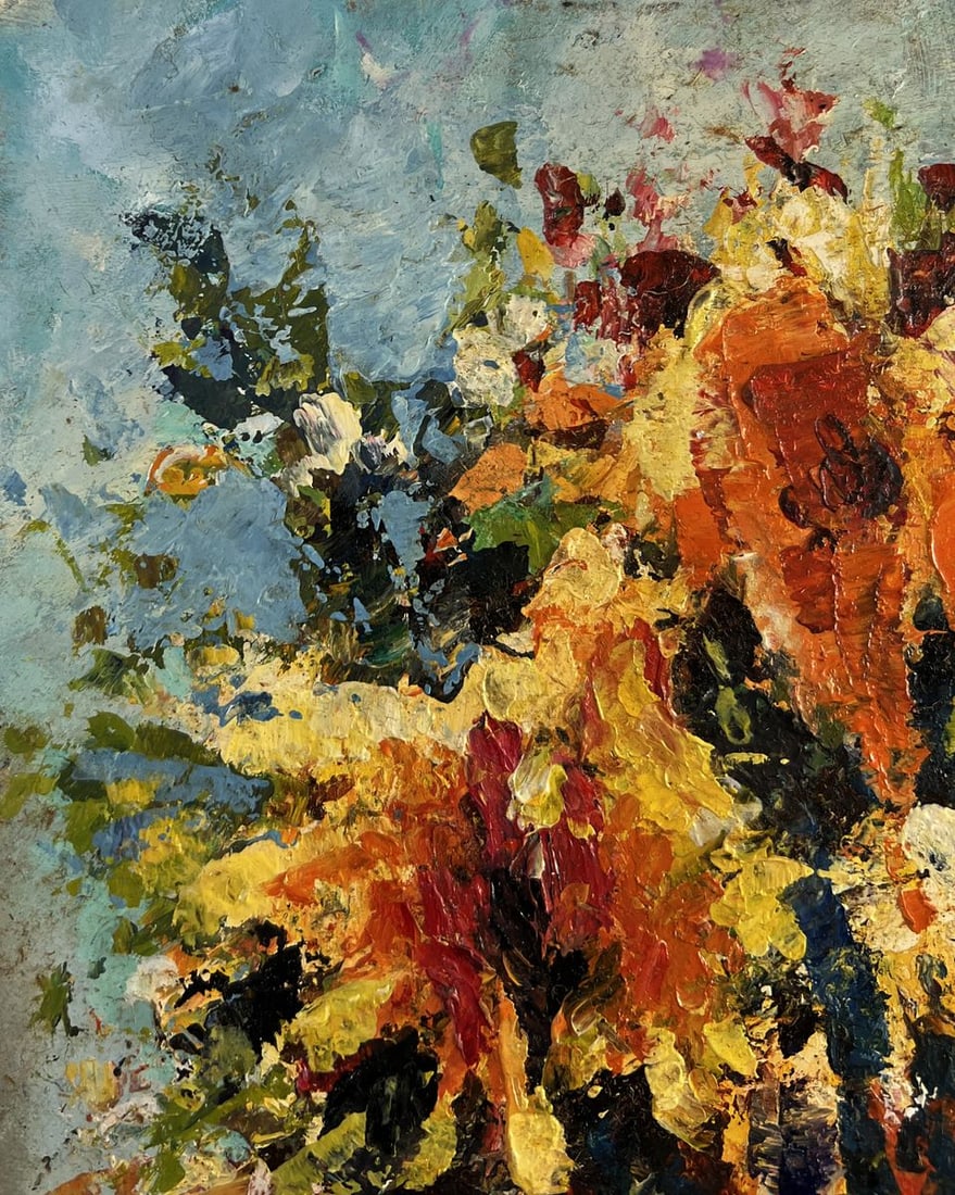 Oil painting A bouquet of bright flowers Vadim Aksenov - 5