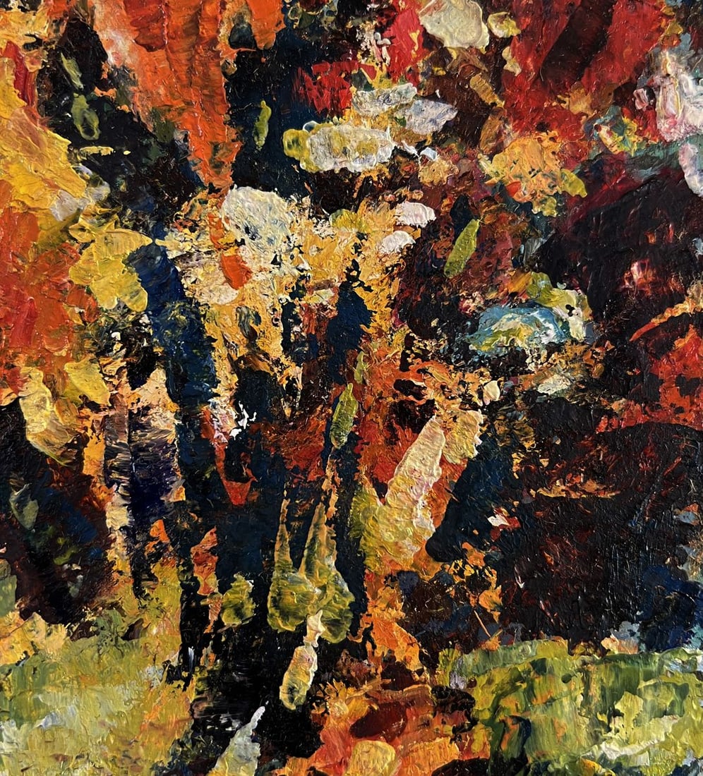 Oil painting A bouquet of bright flowers Vadim Aksenov - 6