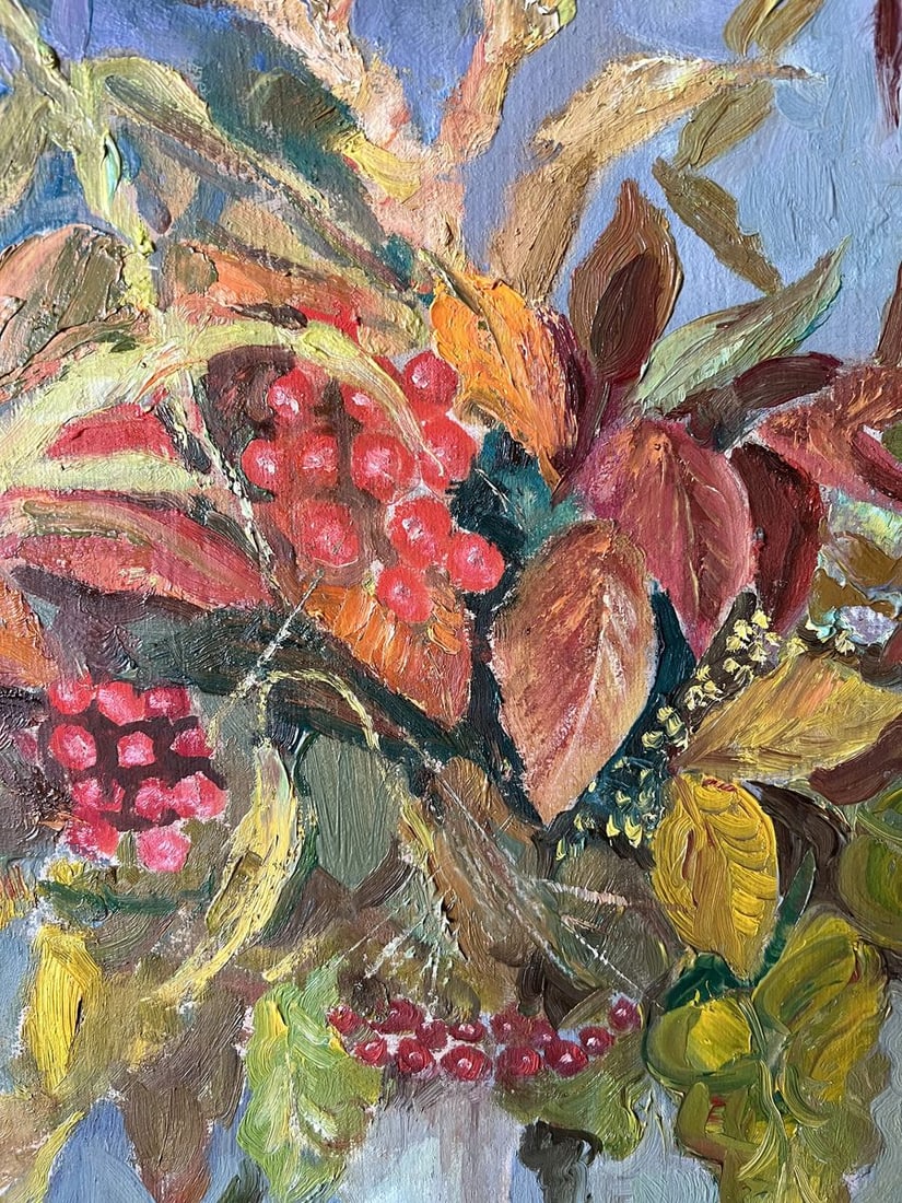 Oil painting Autumn still life V. Mishurovsky - 6