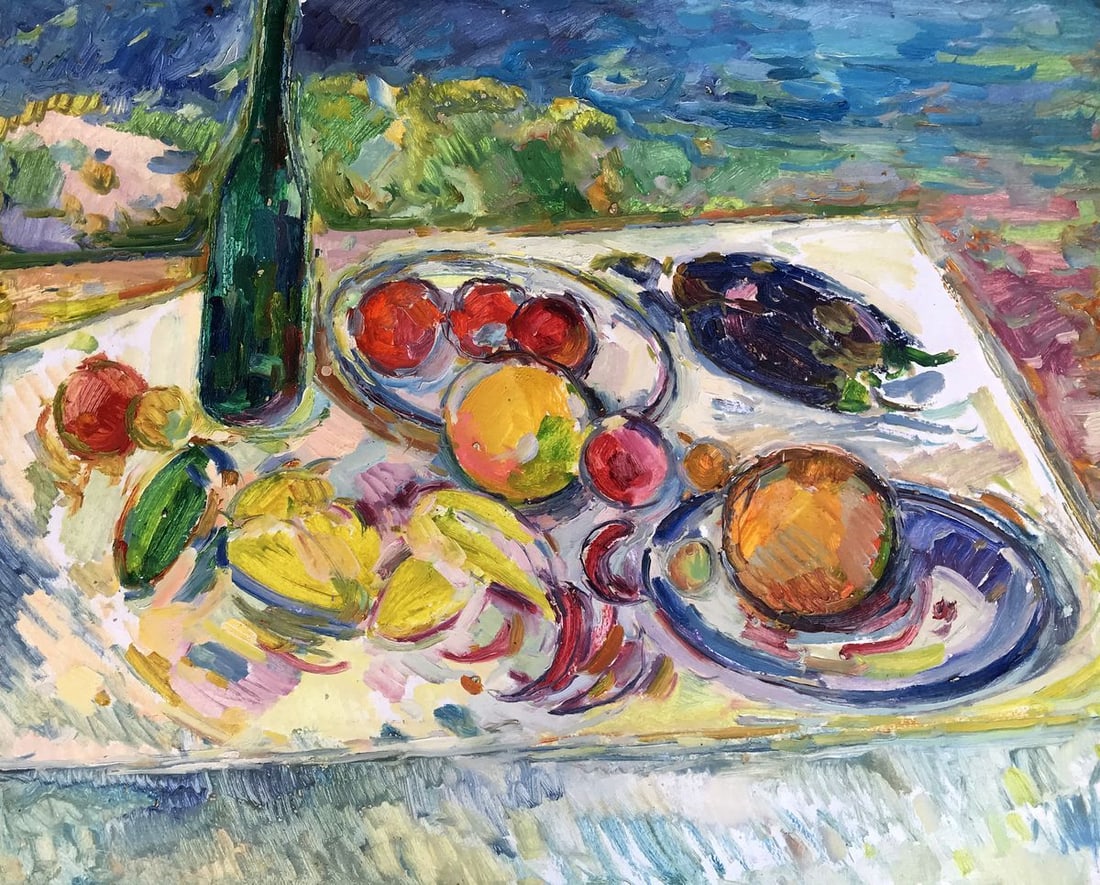 Oil painting Rest on the shore Peter Tovpev (1 of 11)