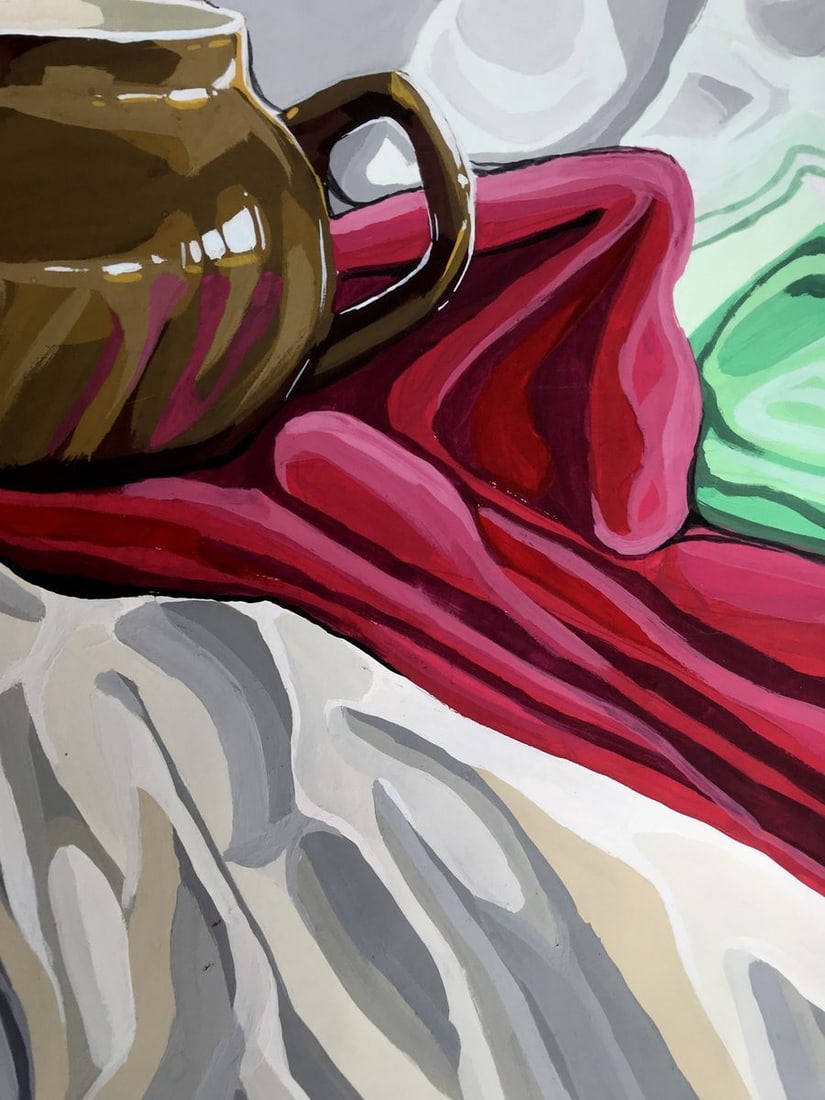 Acrylic painting Tea Table Unknown artist - 10