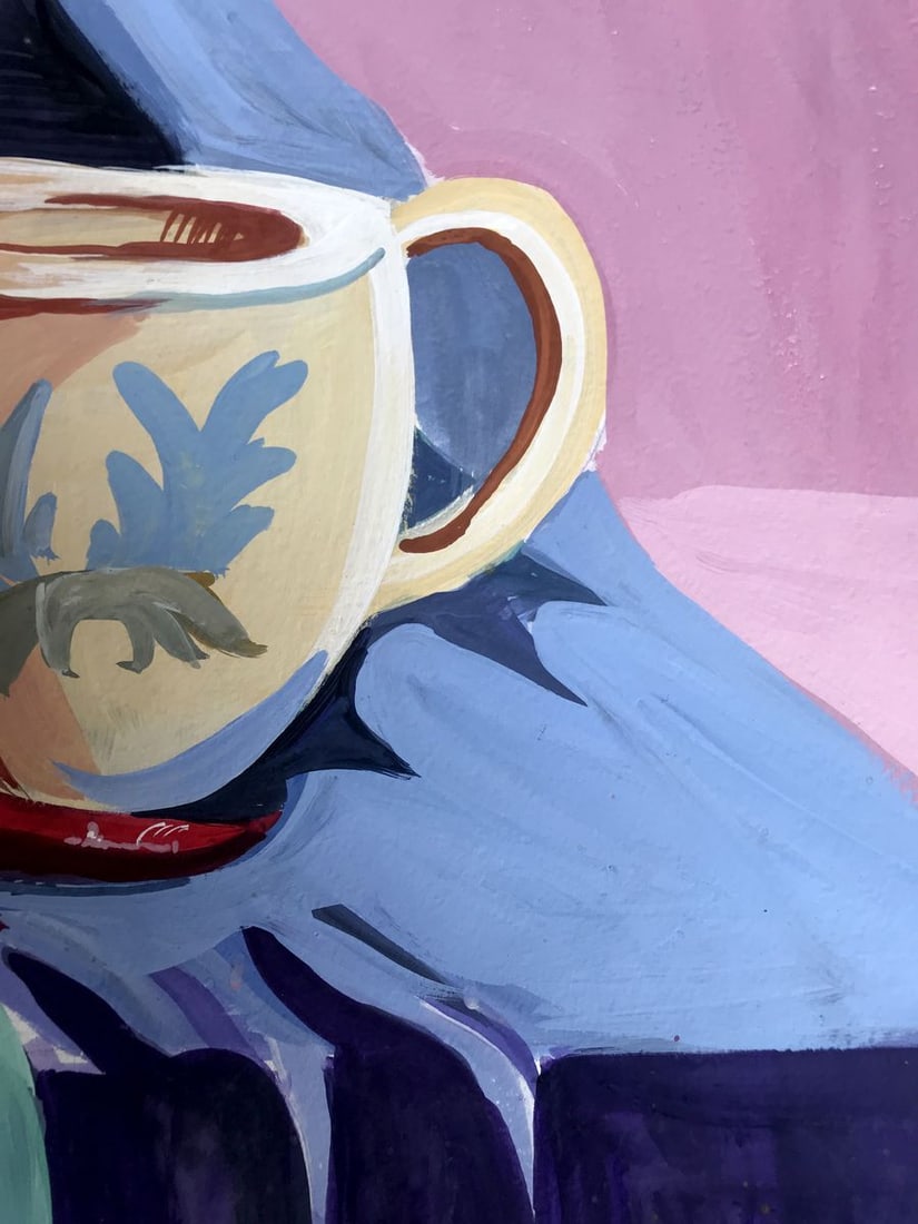Gouache painting Tea Parties Unknown artist - 10