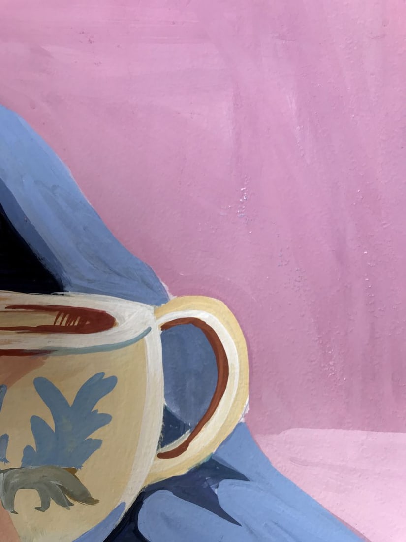 Gouache painting Tea Parties Unknown artist - 9