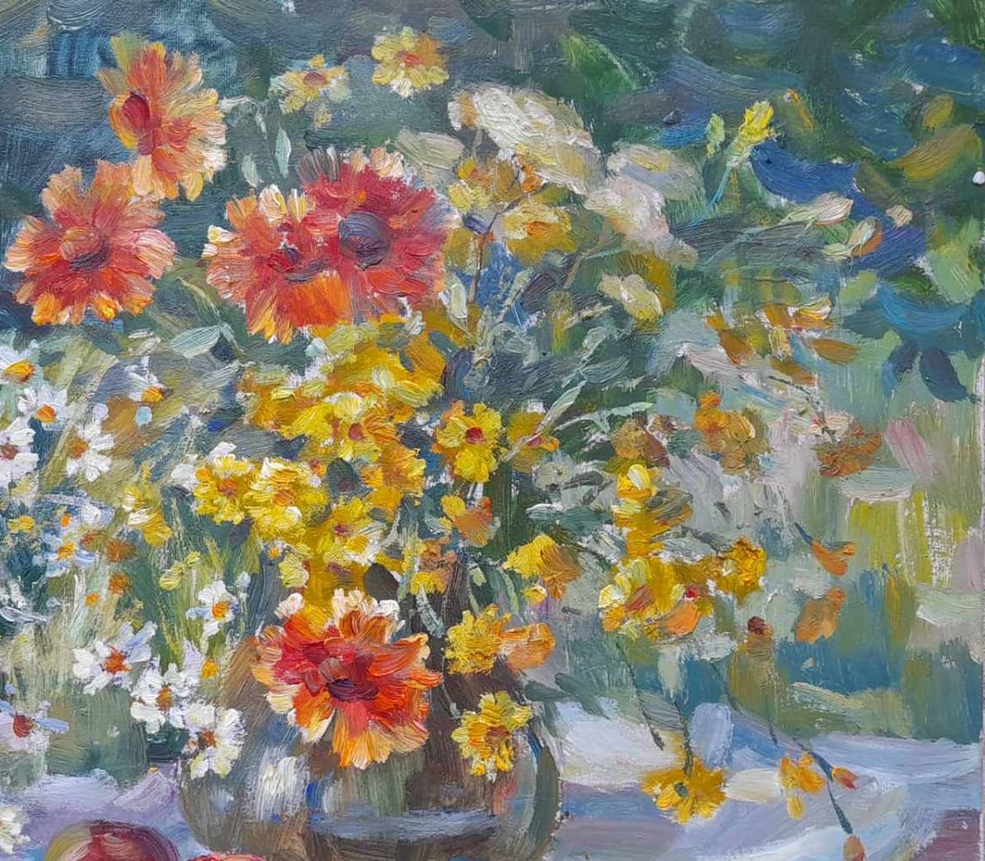 Oil painting spring bouquet Kovalenko Ivan Mikhailovich - 3