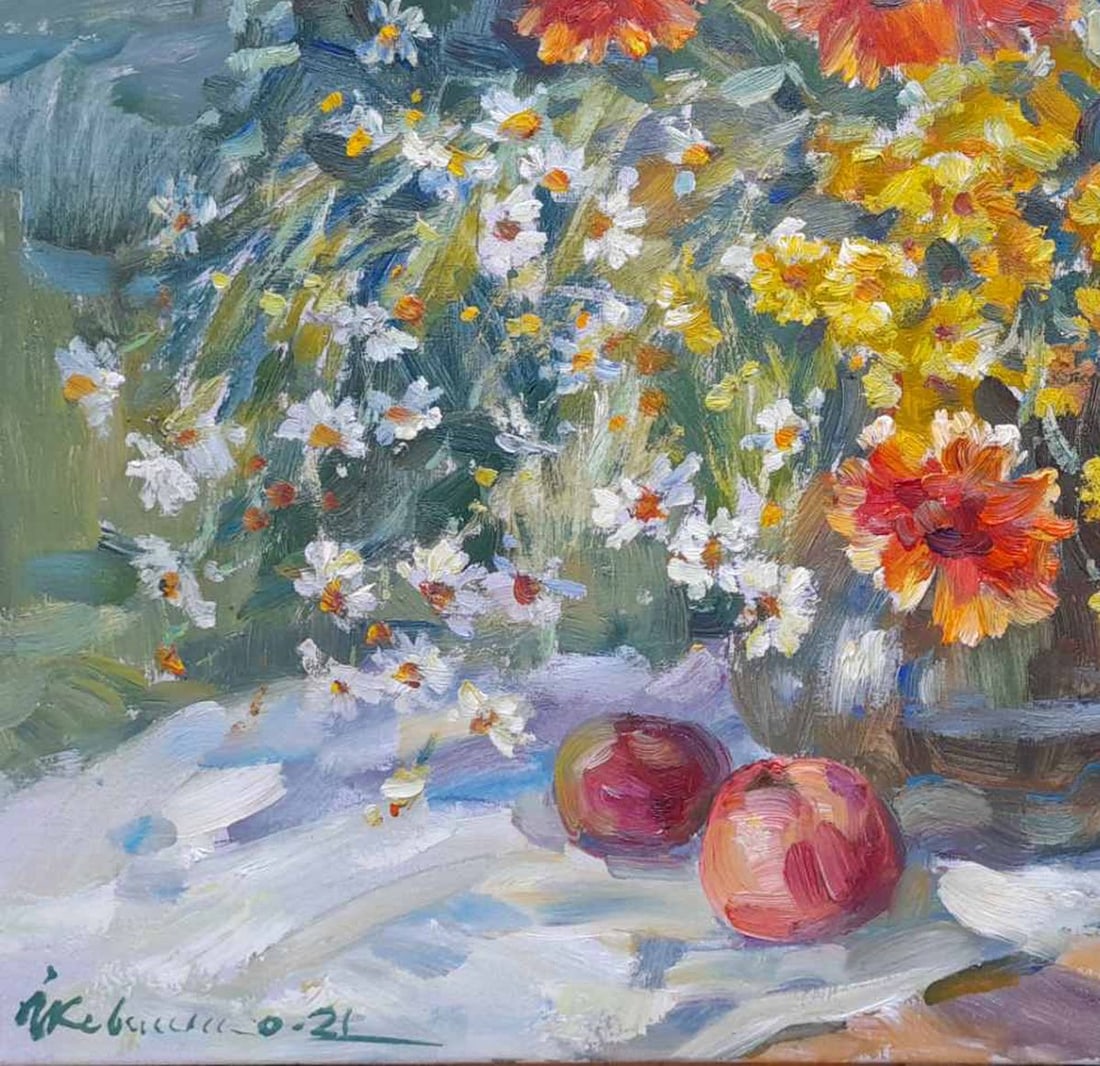 Oil painting spring bouquet Kovalenko Ivan Mikhailovich - 4