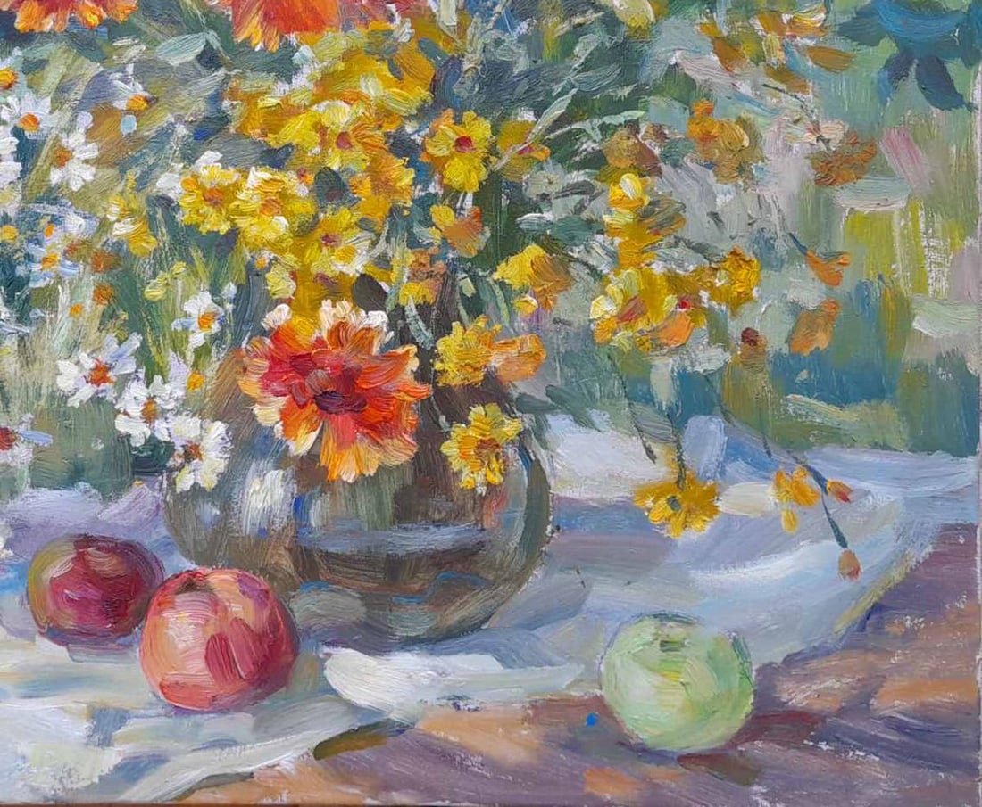 Oil painting spring bouquet Kovalenko Ivan Mikhailovich - 5