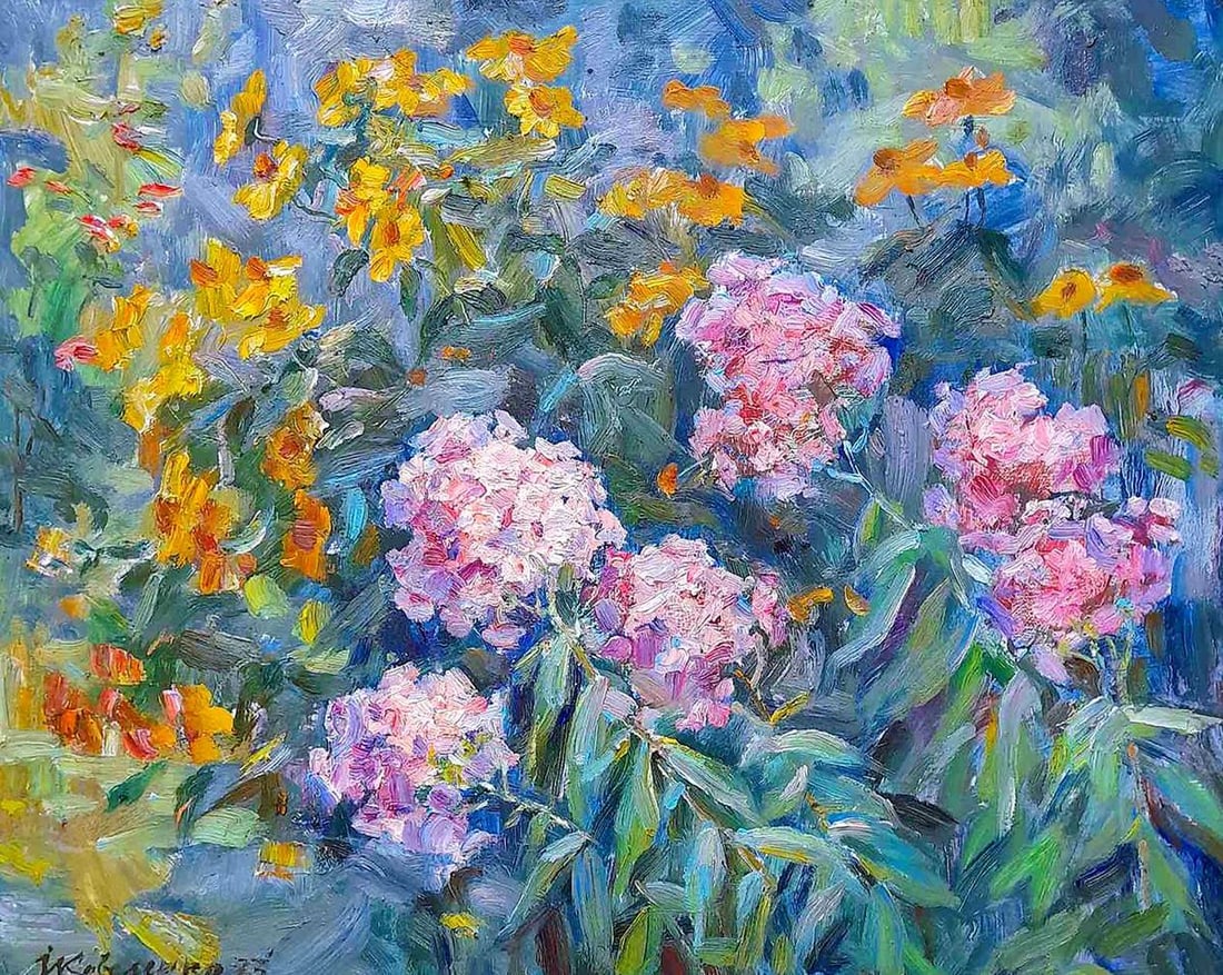 Oi painting Lilac in the garden Kovalenko Ivan Mikhailovich (1 of 5)
