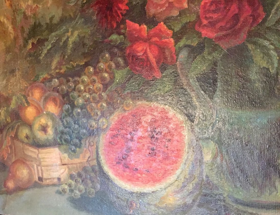 Oil painting Laid table - 3