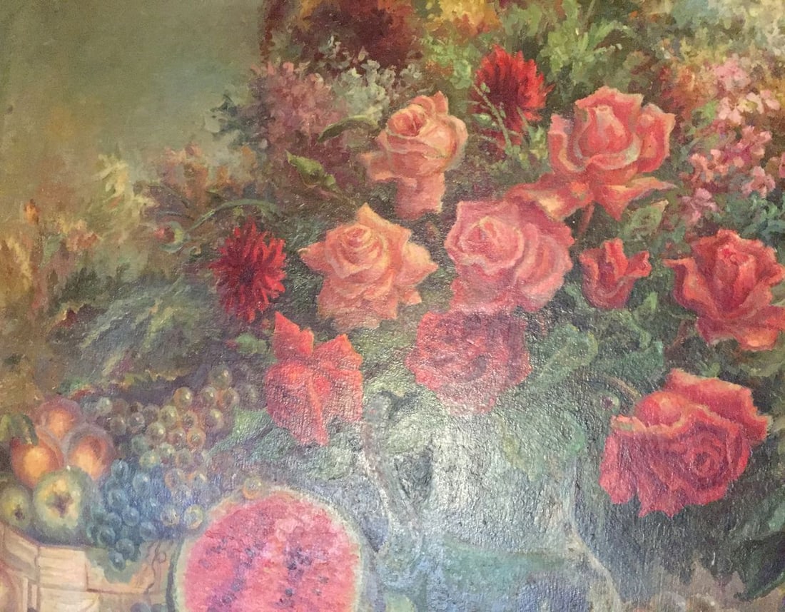 Oil painting Laid table - 8