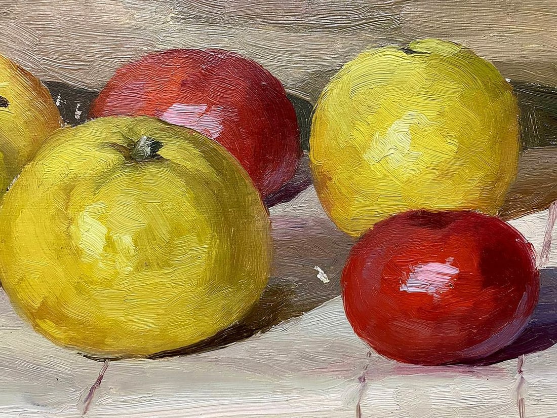 Oil painting Apples Unknown artist - 3