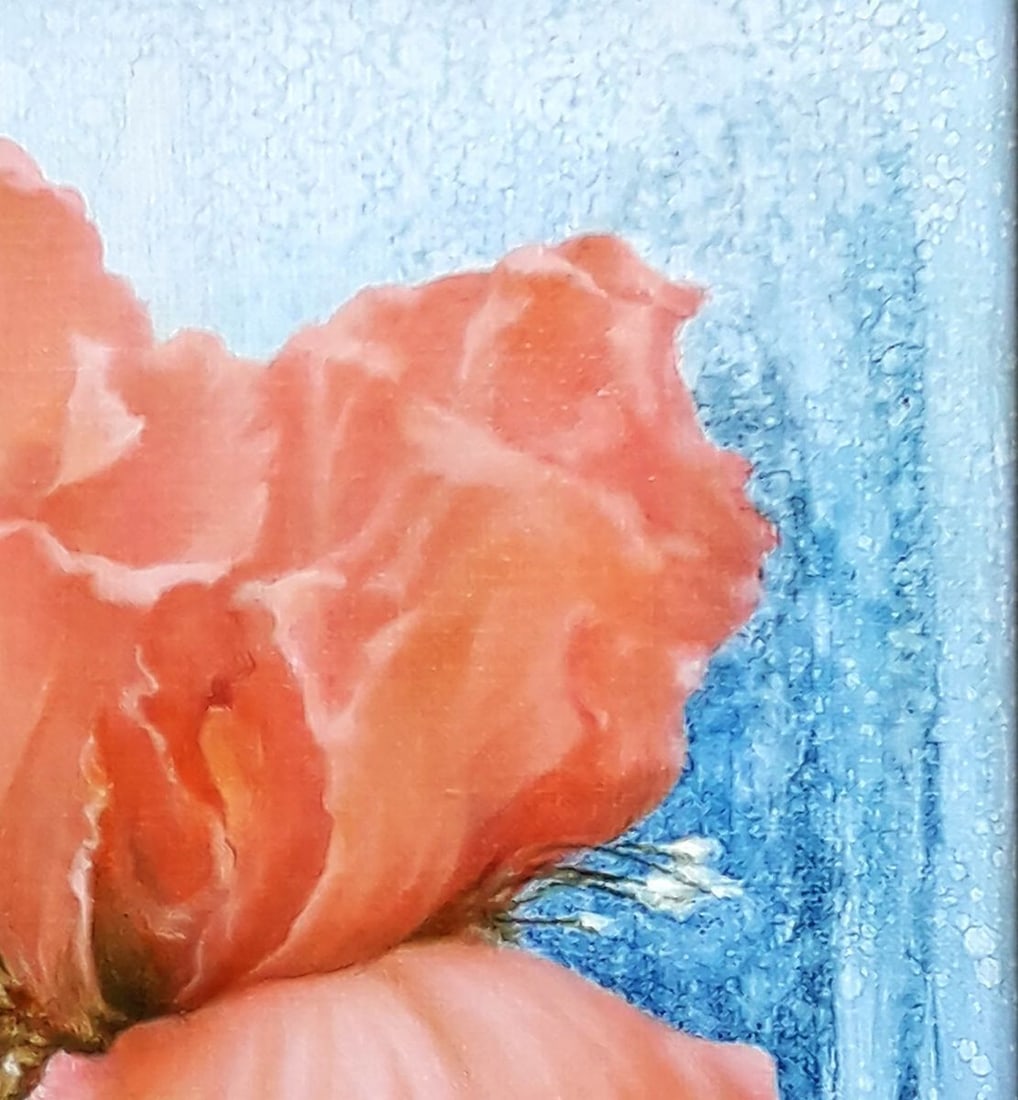 Oil painting Red flower Korkishko Vasily - 4