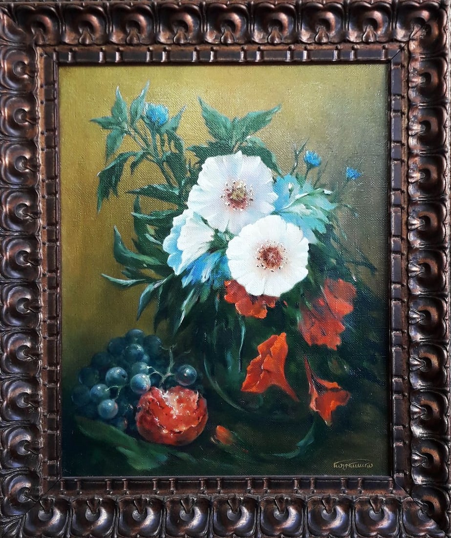Oil painting Still life Korkishko Vasily: Title: Oil painting Still life Korkishko Vasily Description: NoKork 87 *** ABOUT THIS PAINTING *** * TITLE: "Still life" * ARTISTS: Korkishko Vasily * SIZE: 50x39.5 cm/'19.68x15.55 inches' * MEDIUM: o