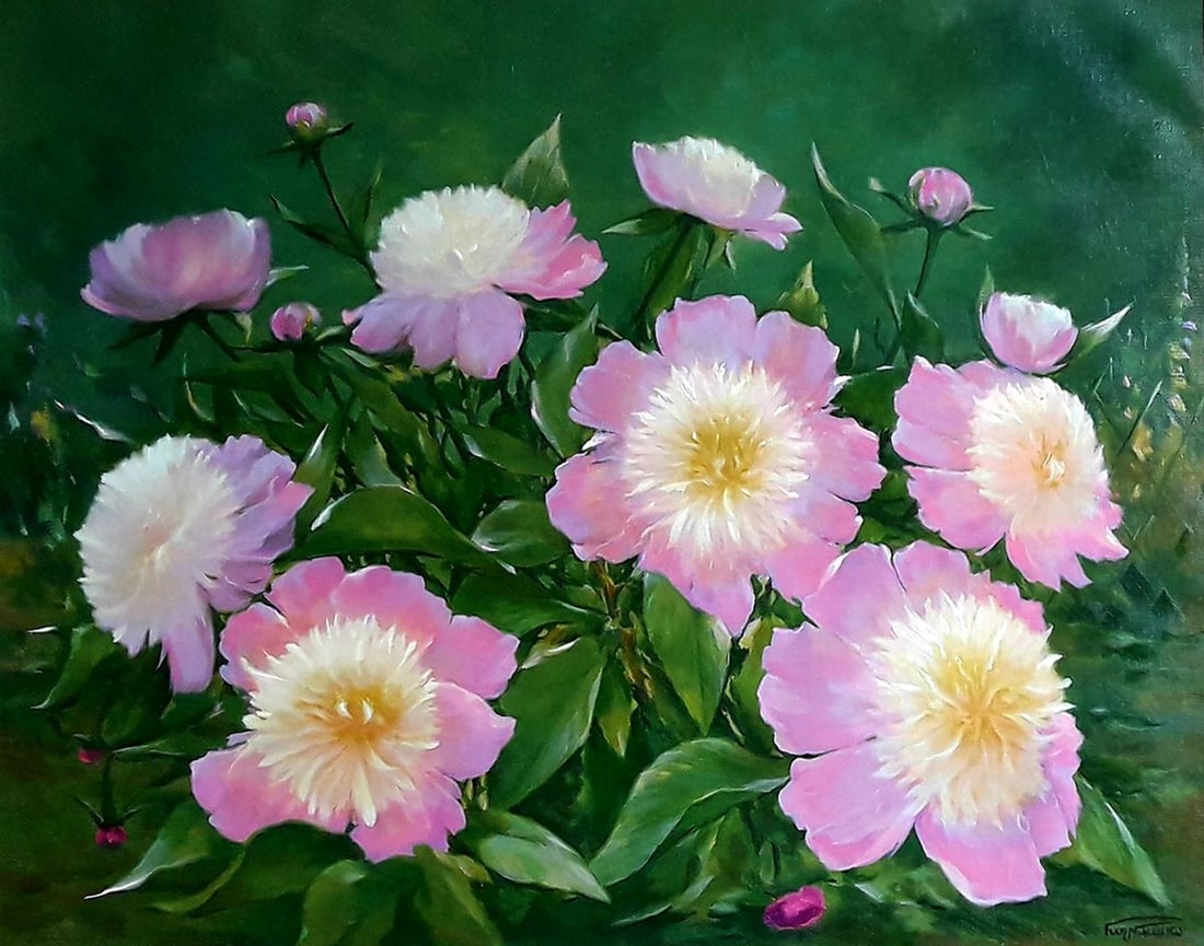 Oil painting peoniesKorkishko Vasily - 2