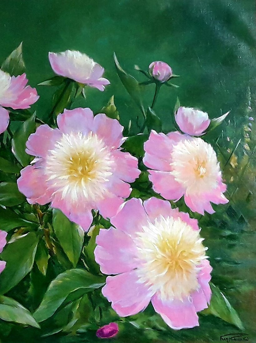 Oil painting peoniesKorkishko Vasily - 8