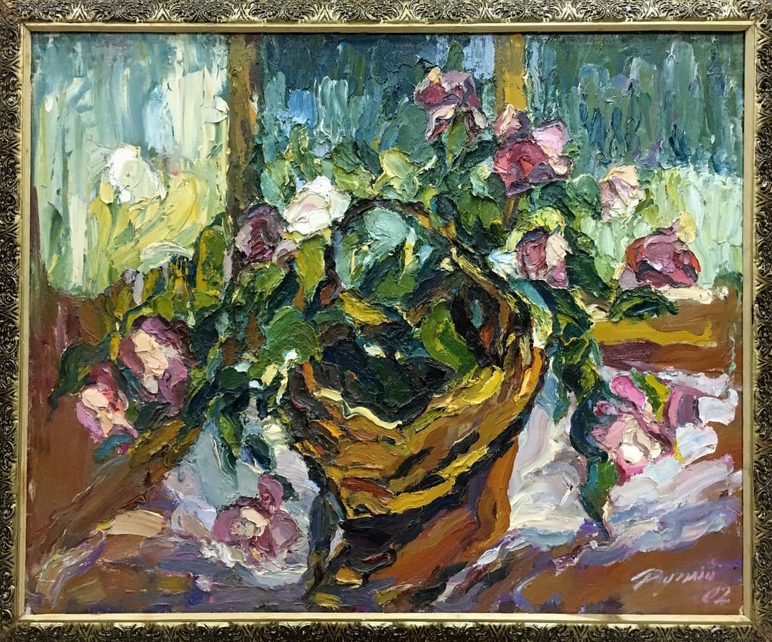Oil painting Flowers Dupliy Sergey Alexandrovich: Title: Oil painting Flowers Dupliy Sergey Alexandrovich Description: NoVern 860 *** ABOUT THIS PAINTING *** * TITLE: "Flowers" * ARTISTS: Dupliy Sergey Alexandrovich * SIZE: 80x100 cm/'31.49x39.37 inc