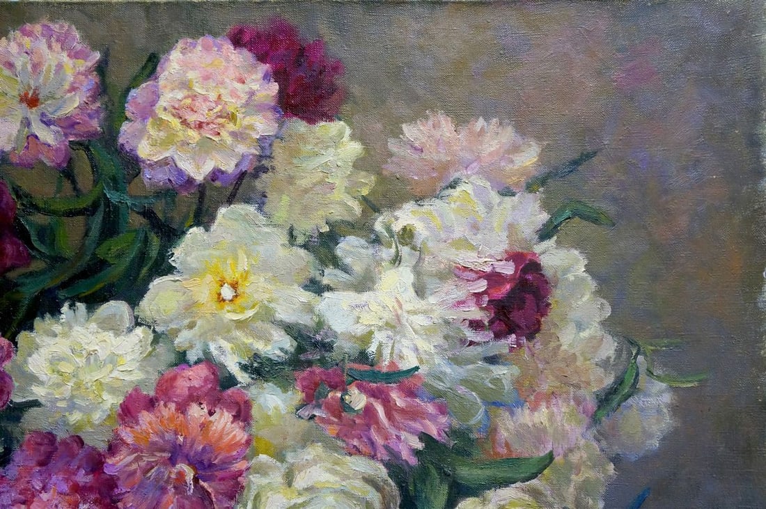 Oil painting Bouquet of flowers Krasnov N.G. - 4