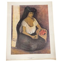 Rufino Tamayo, "Woman with Black Cowl", 1946, Joseph H. Hirshhorn Collection - Watercolor, Publis... (1 of 6)