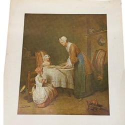 Jean-Baptiste Siméon Chardin, "Grace before the Meal (1740)", Shorewood Publishers Inc. (1 of 2)
