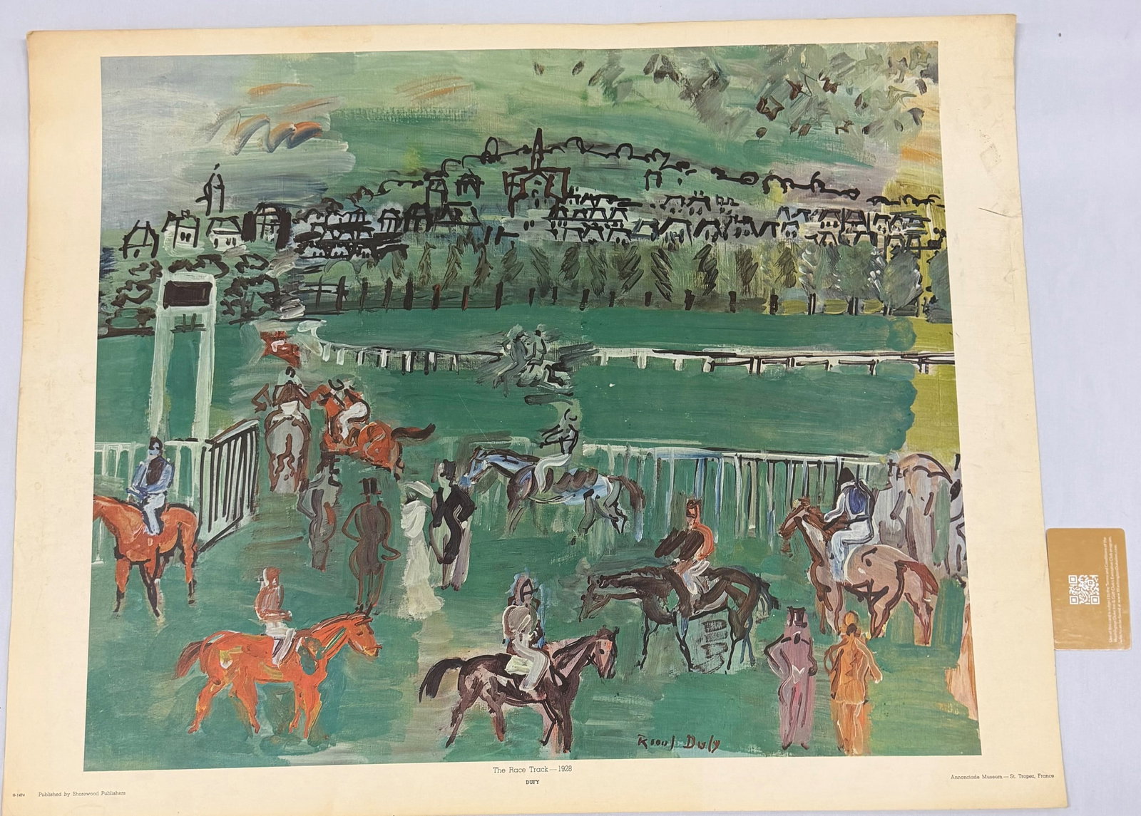 Raoul Dufy, "The Race Track," 1928, Offset Lithograph - 3