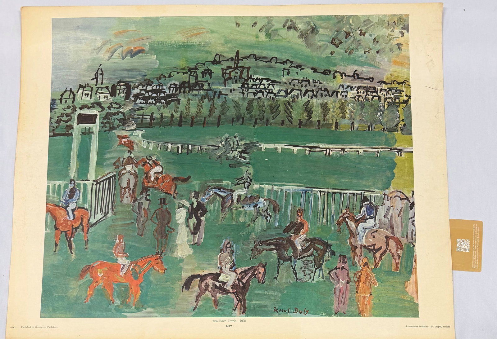 Raoul Dufy, "The Race Track," 1928, Offset Lithograph - 4