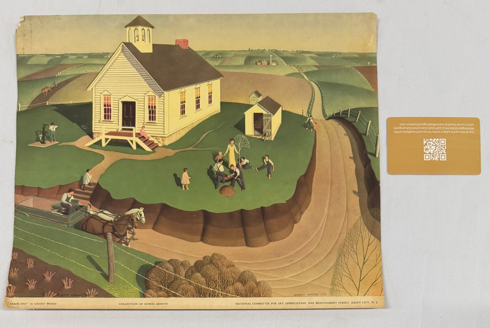 Grant Wood (1891-1942), "Arbor Day," Lithograph, 1937 - 3