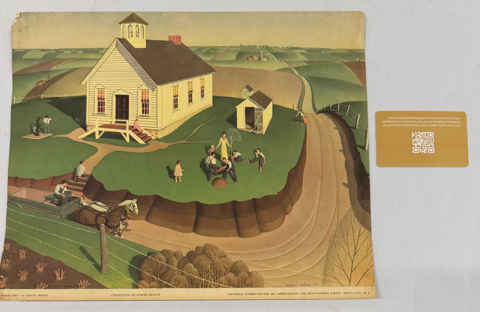 Grant Wood (1891-1942), "Arbor Day," Lithograph, 1937 - 4
