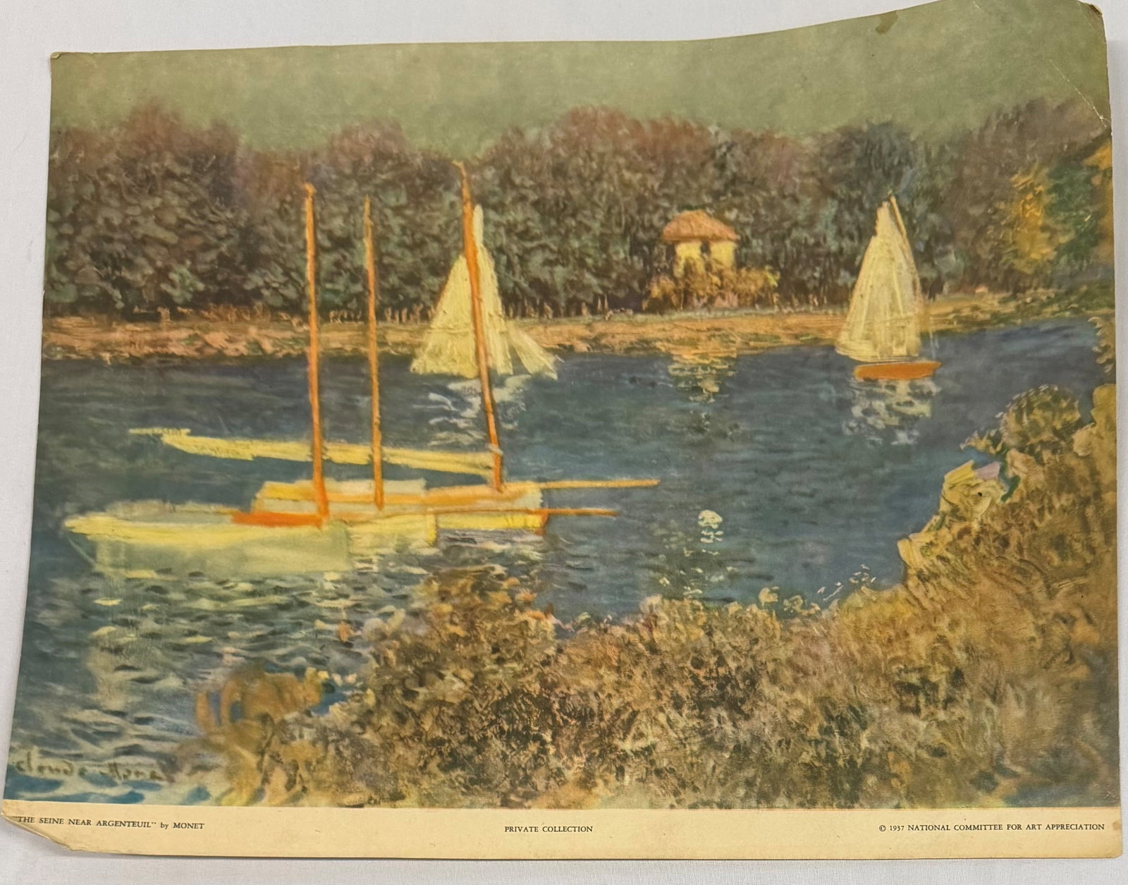 Monet Print, "The Seine Near Argenteuil" - 3