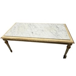 Italian Neoclassical Style Giltwood and Marble Console Table (1 of 9)