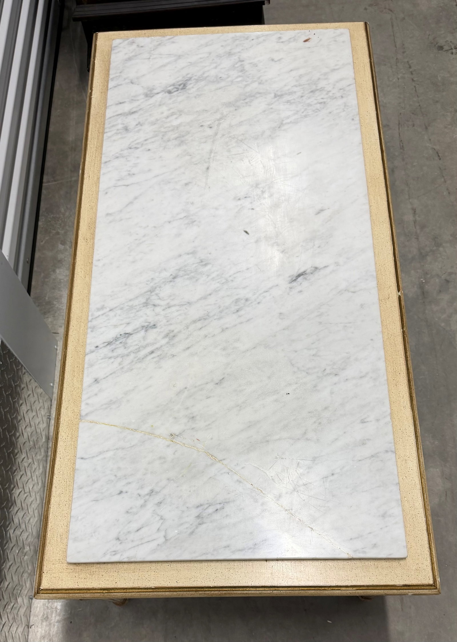 Italian Neoclassical Style Giltwood and Marble Console Table - 4