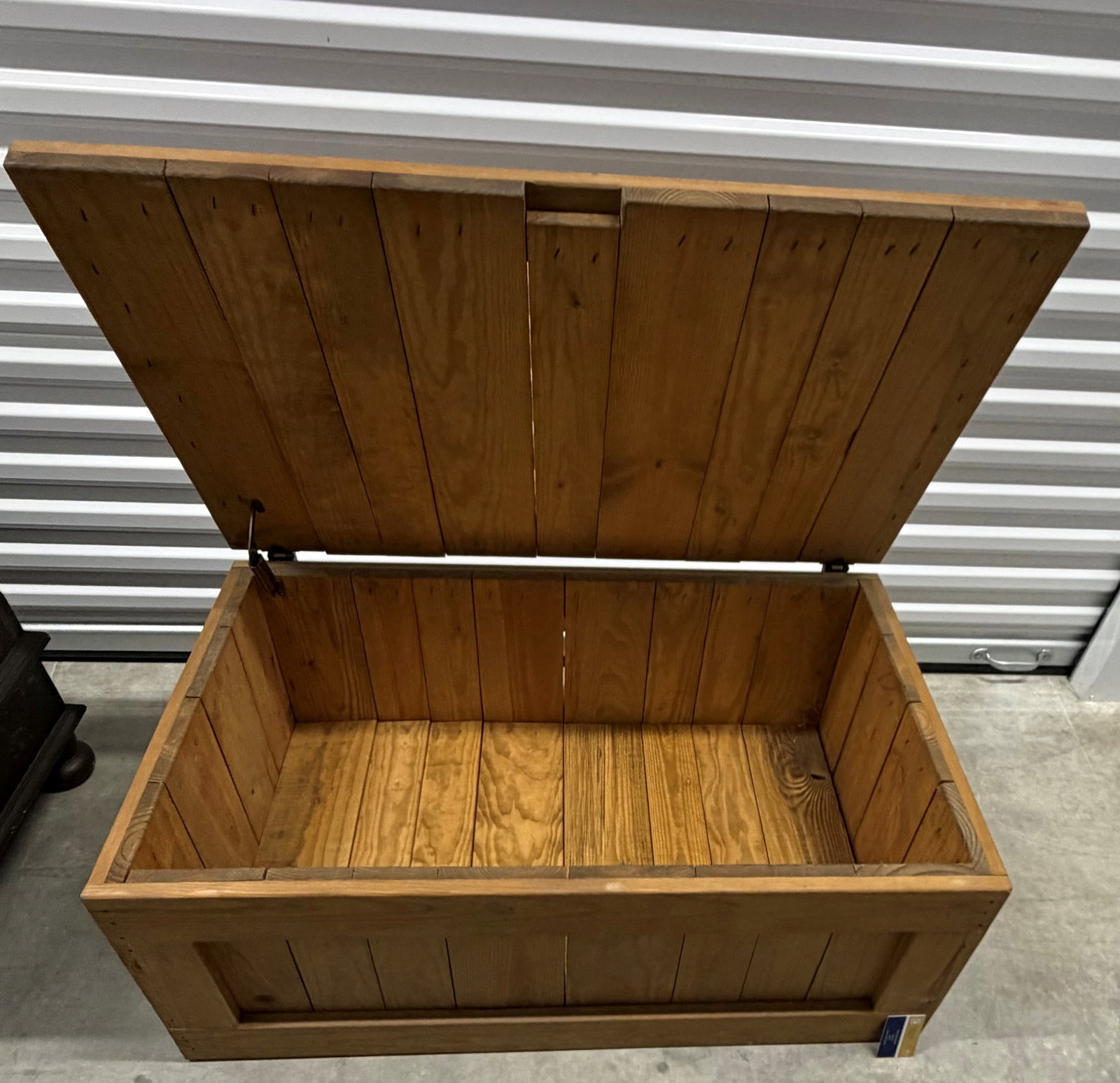Rustic Pine Storage Trunk/Coffee Table - 4