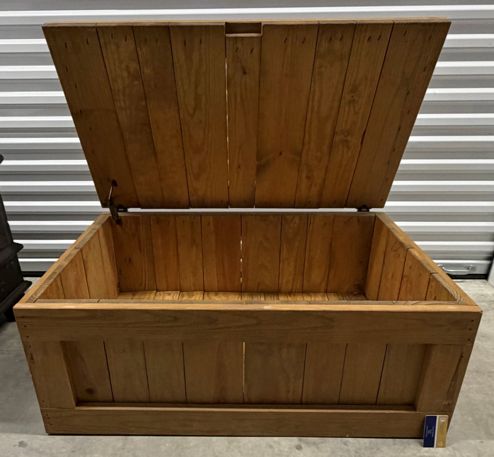 Rustic Pine Storage Trunk/Coffee Table - 5