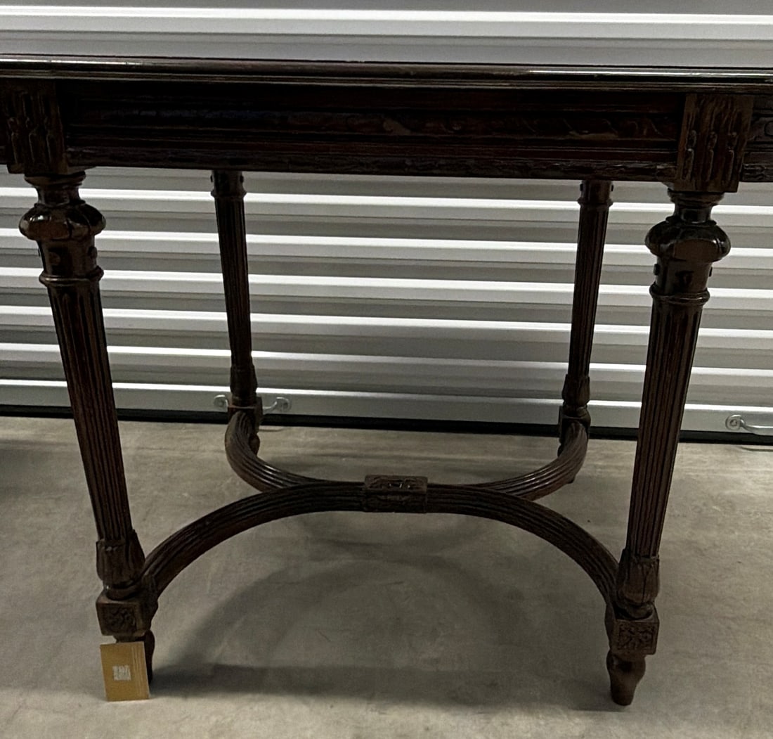 Carved Regency-Style Mahogany Side Table - 10