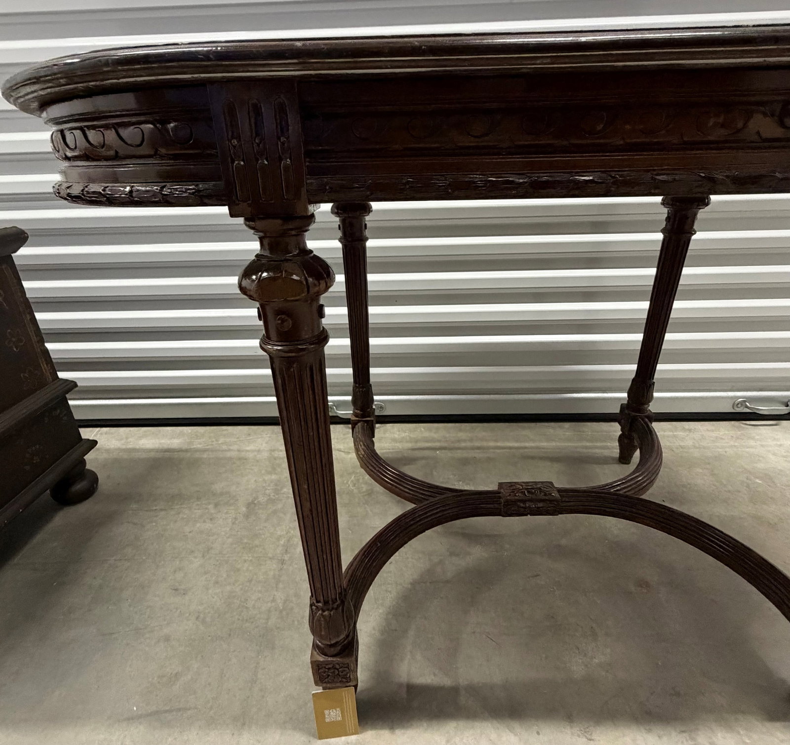Carved Regency-Style Mahogany Side Table - 7