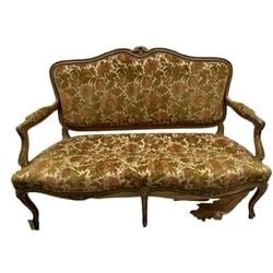 French Provincial Style Giltwood Settee by W. & J. Sloane (1 of 9)