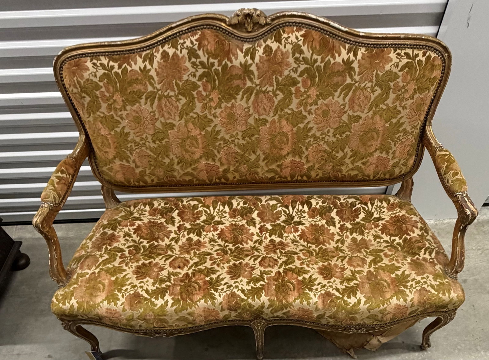 French Provincial Style Giltwood Settee by W. & J. Sloane - 4