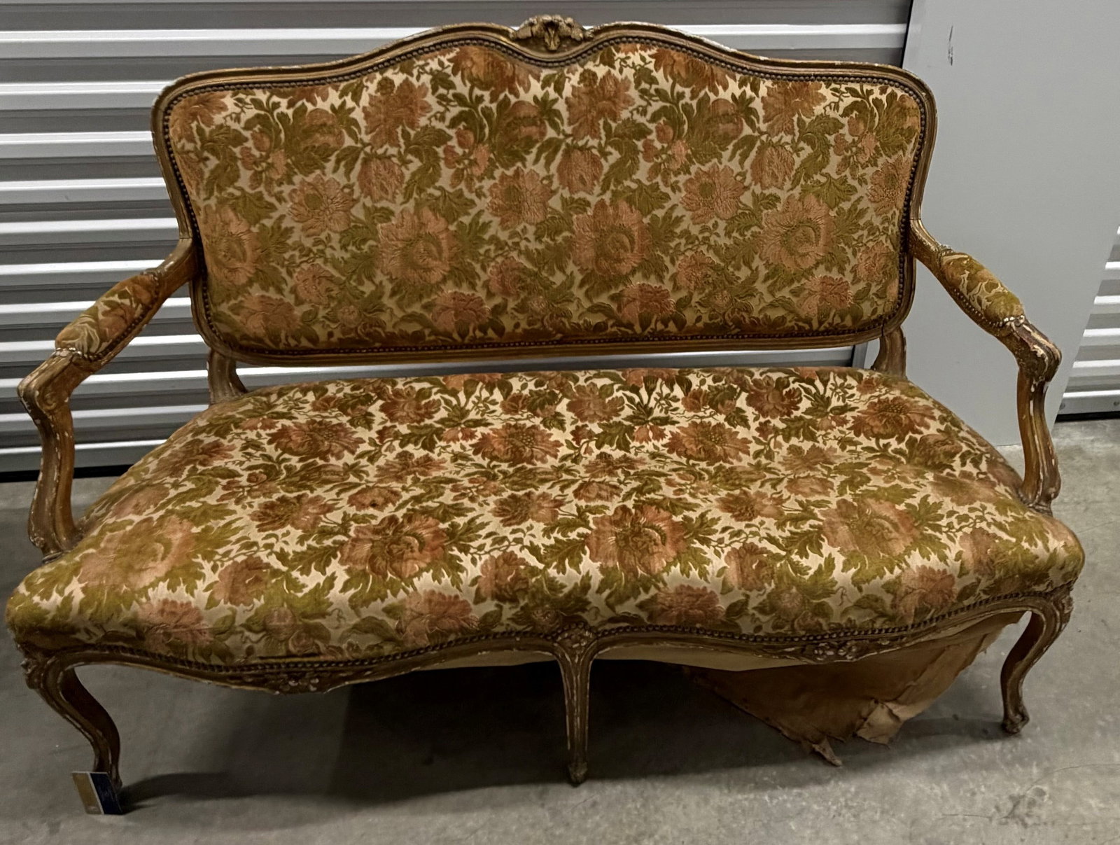 French Provincial Style Giltwood Settee by W. & J. Sloane - 6