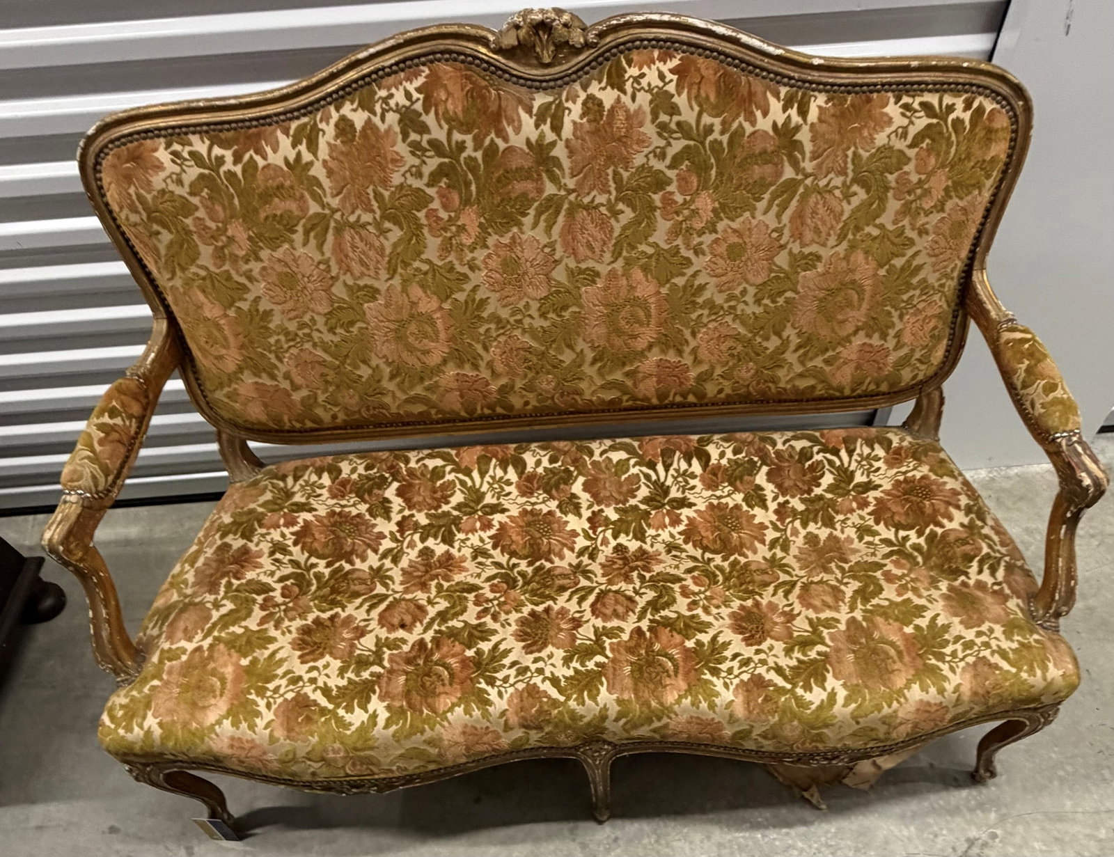 French Provincial Style Giltwood Settee by W. & J. Sloane - 7