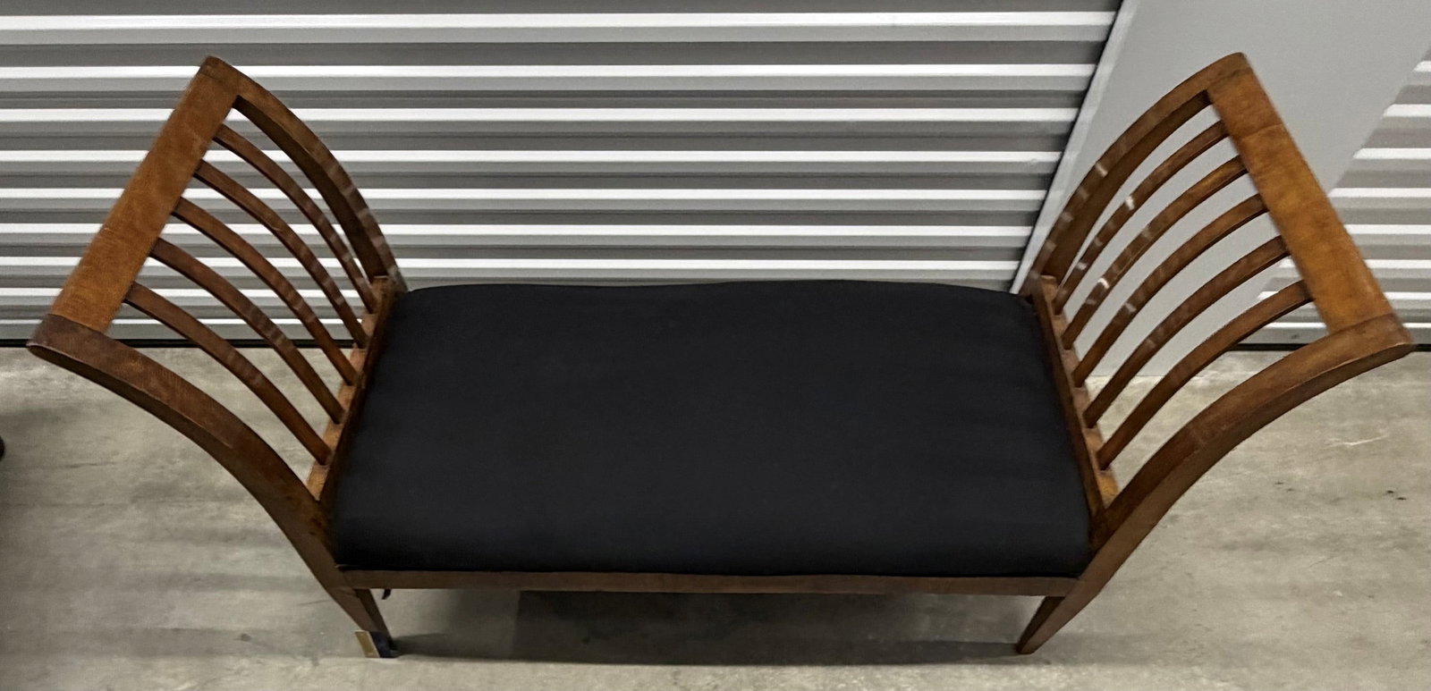 Mid-Century Modern Slat-Back Bench - 3
