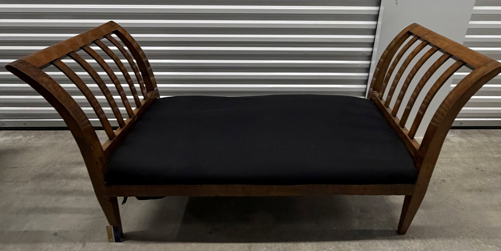 Mid-Century Modern Slat-Back Bench - 4