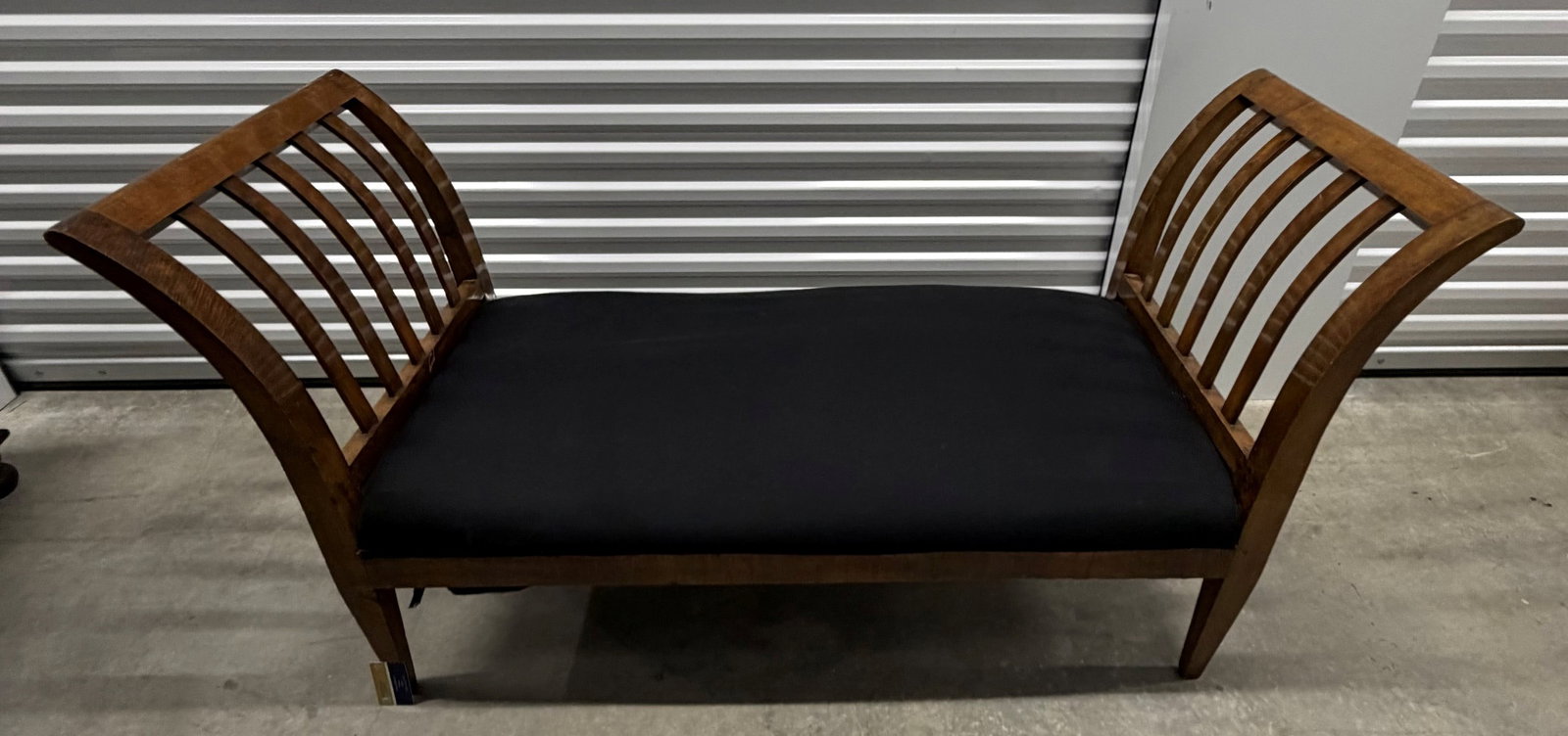 Mid-Century Modern Slat-Back Bench - 5
