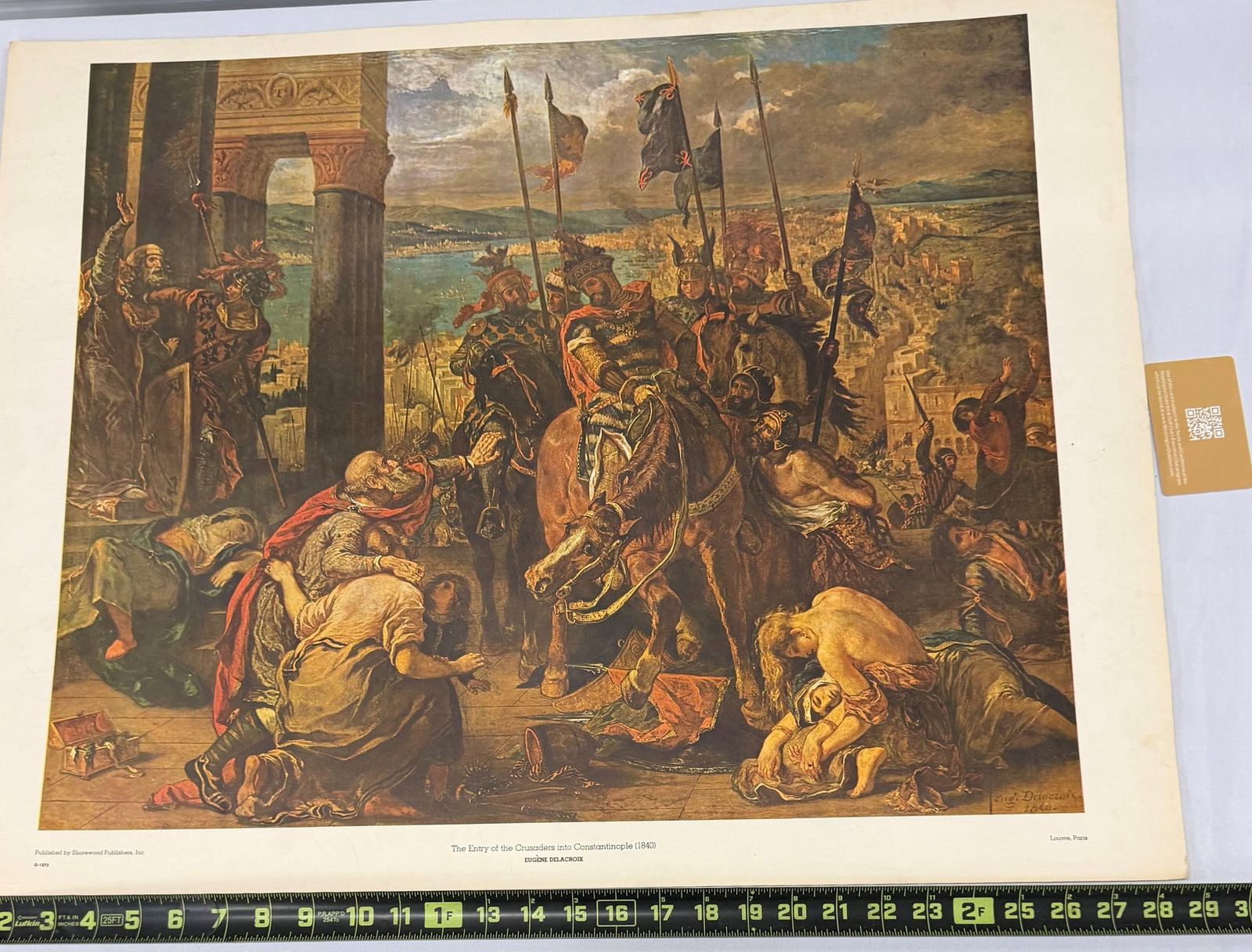 Eugène Delacroix "The Entry of the Crusaders into Constantinople (1204)" Print - 2