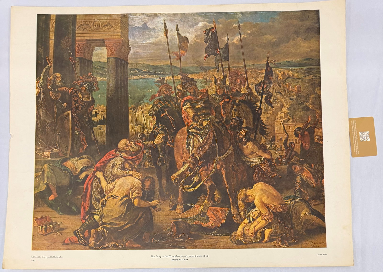 Eugène Delacroix "The Entry of the Crusaders into Constantinople (1204)" Print - 3