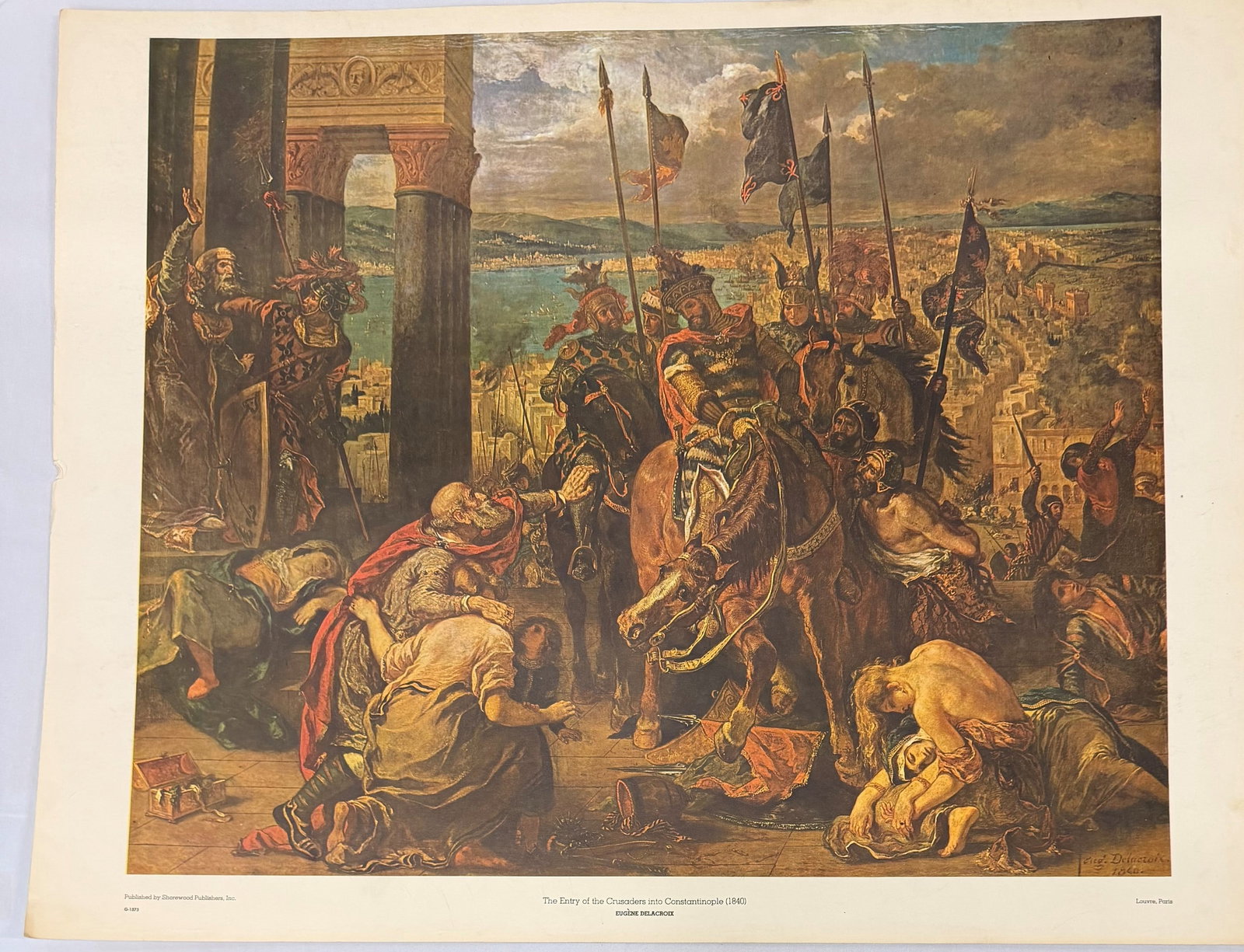Eugène Delacroix "The Entry of the Crusaders into Constantinople (1204)" Print - 4