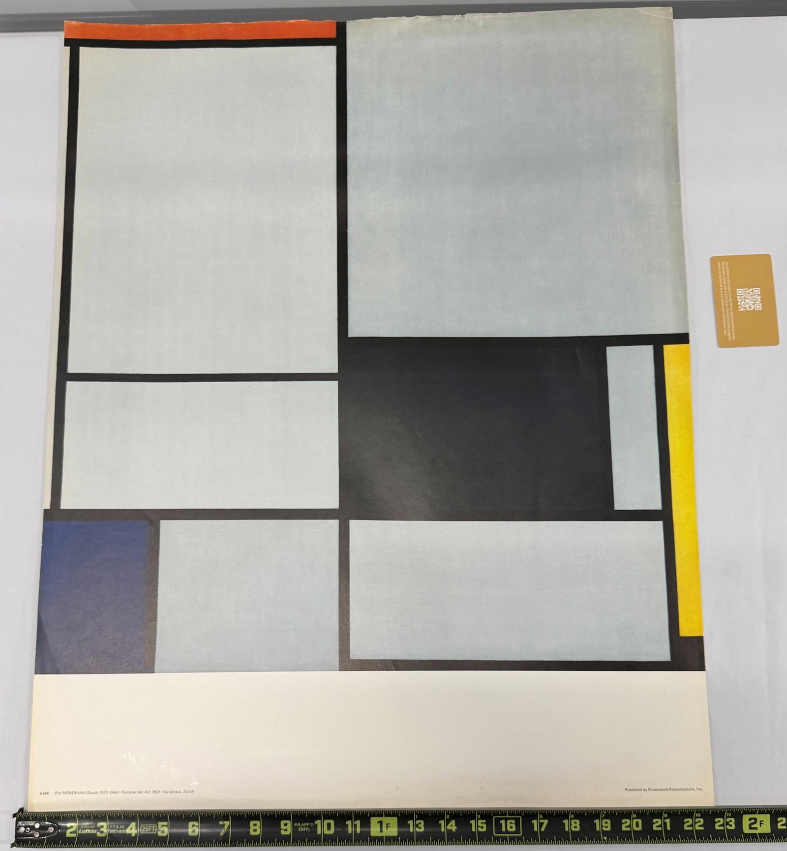 Piet Mondrian "Composition #2 1921 Kunsthaus, Zurich" Offset Lithograph - 4