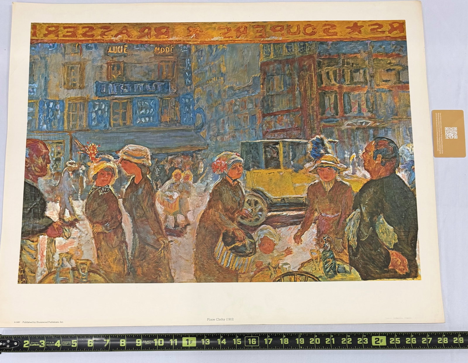 "La Place Clichy (1912)" Print after a Painting by Pierre Bonnard - 2