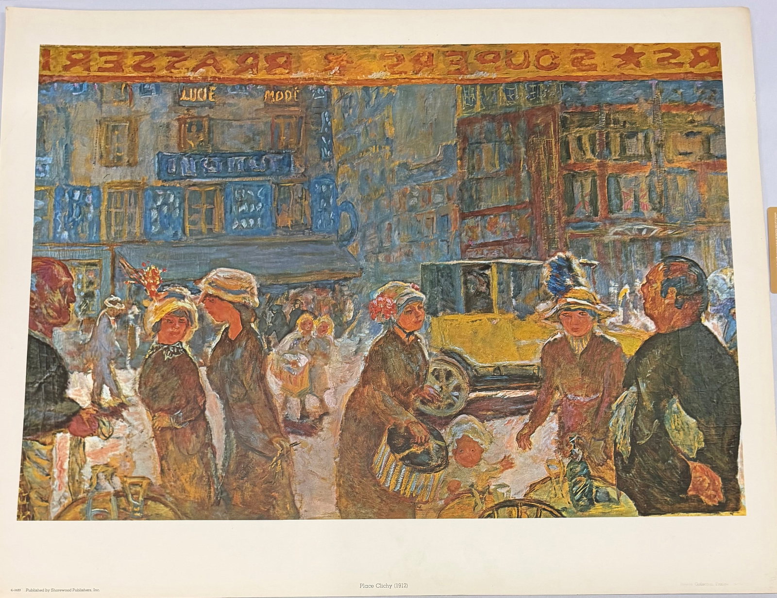 "La Place Clichy (1912)" Print after a Painting by Pierre Bonnard - 3