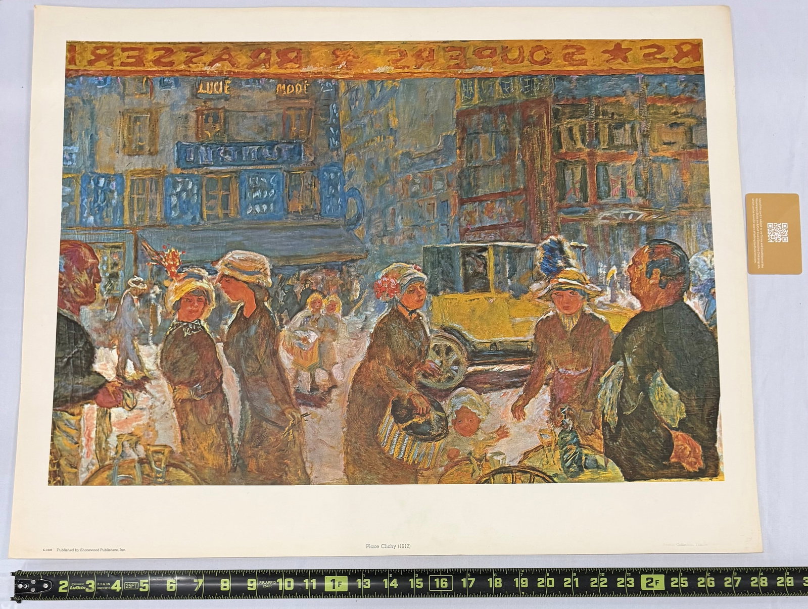 "La Place Clichy (1912)" Print after a Painting by Pierre Bonnard - 4
