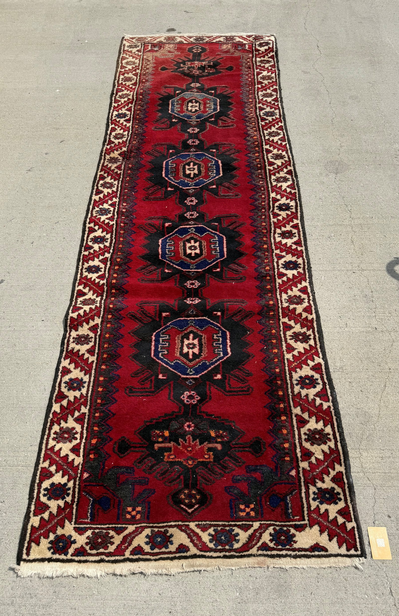 Hand-Knotted Baluchi Tribal Runner Rug - 2