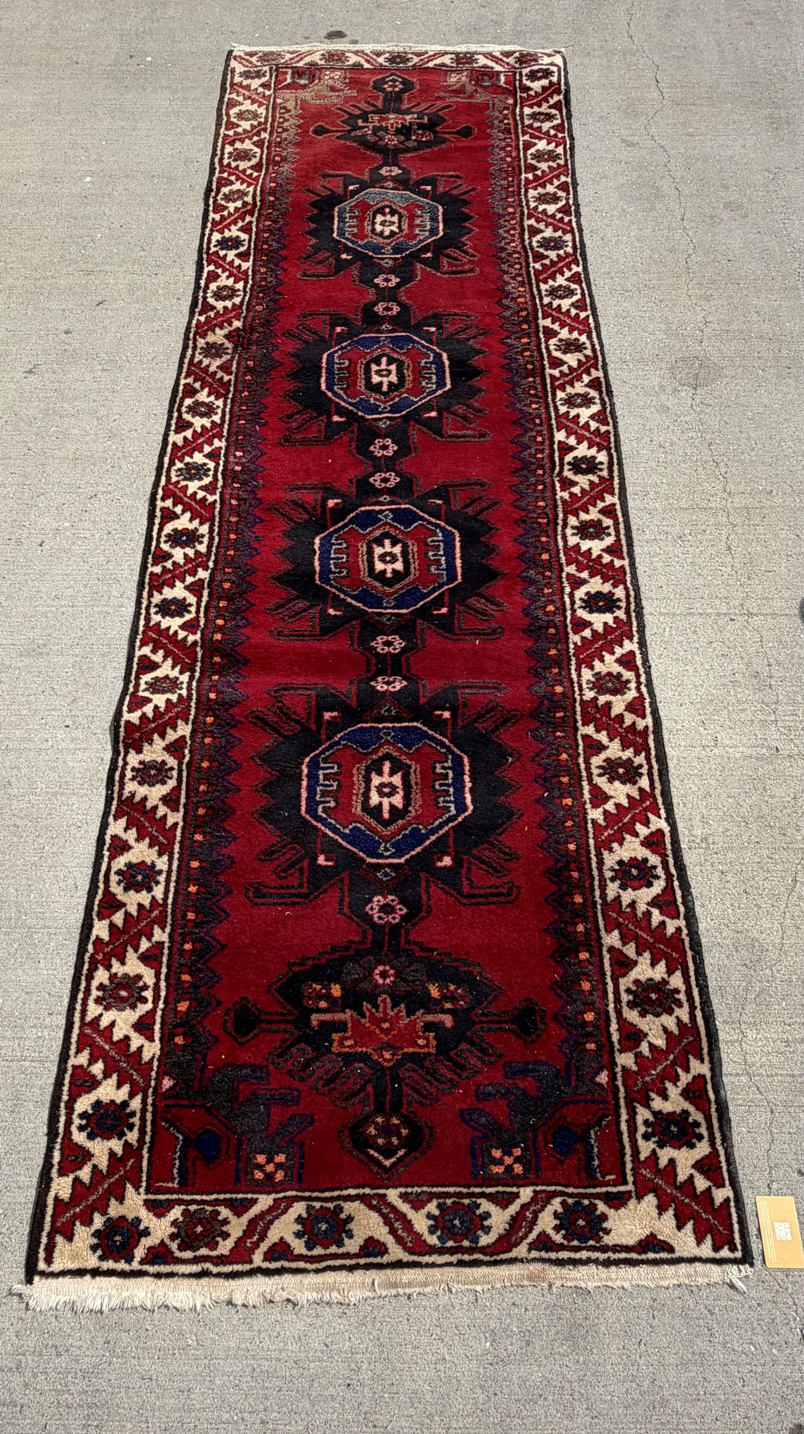 Hand-Knotted Baluchi Tribal Runner Rug - 4