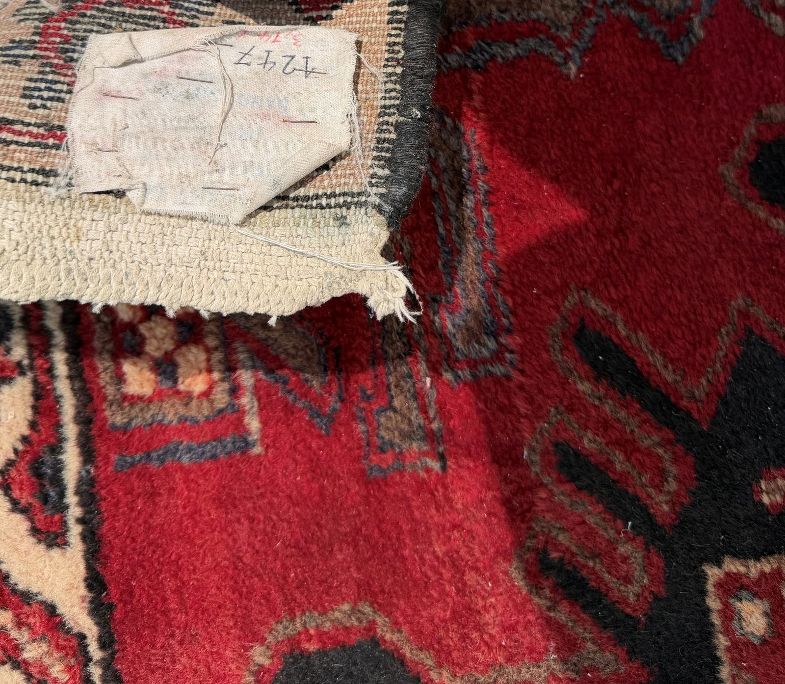 Hand-Knotted Baluchi Tribal Runner Rug - 7
